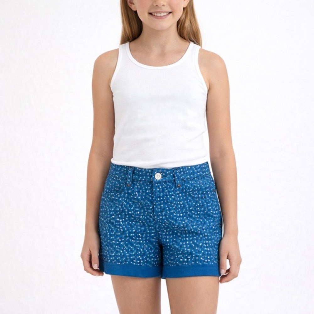Gymboree Girls Blue Stretch Terry Shorts Casual Size 12